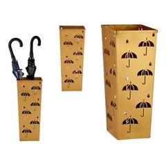 Porte-parapluie Paraguas H49cm Métal Motif Petite parapluies Or