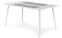 Table magnétique rectangulaire 150x90cm Bipolart Métal Blanc avec 4 Sets de table Effet Béton