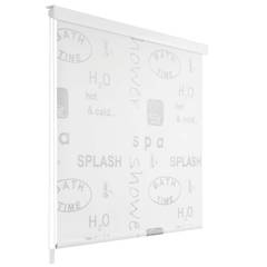 Rideau salle de bain Piloui 160x240cm Blanc Motif imprimé