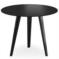 Table d'appoint magnétique ronde 45cm Bipolart Métal Noir