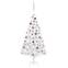 Künstlicher Weihnachtsbaum Auris weiß H180cm mit LEDs und Kugeln Roségold