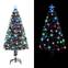 Künstliche Weihnachtsbaum Fiona H120cm Dunkelgrün gebleicht und Glasfaser Mehrfarbig