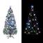 Künstliche Weihnachtsbaum Fiona H180cm Dunkelgrün gebleicht und Glasfaser Mehrfarbig