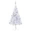 Künstlicher Weihnachtsbaum Madona H120cm Weiß LED und Kugeln Silber