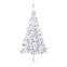 Künstlicher Weihnachtsbaum Madona H210cm Weiß LED und Kugeln Silber