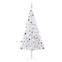 Künstlicher Weihnachtsbaum Madona H210cm Weiß LED und Kugeln Gold