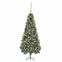 Künstlicher Weihnachtsbaum Serge H210cm Grün mit Tannenzapfen Glitter und Kugeln Roségold