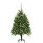 Künstlicher Weihnachtsbaum Silvesse H120cm Grün LED mit Kugeln Gold
