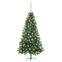 Künstlicher Weihnachtsbaum Silvesse H180cm Grün LED mit Kugeln Roségold
