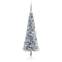 Xirarge zilveren LED kerstboom D61xH240cm met zilveren ballen