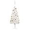 LED-Weihnachtsbaum Weiß Cindi D75xH120cm mit Kugeln Roségold