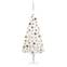 LED-Weihnachtsbaum Weiß Cindi D75xH150cm mit Kugeln Roségold