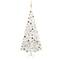 Kalmiya Witte LED Kerstboom D120xH240cm met Gouden en Bronzen Ballen