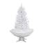 Kerstboom simulatie sneeuwval Fitz H170cm Witte LED ballen Zilver