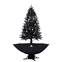 Kerstboom simulatie sneeuwval Fitz H190cm Zwart LED ballen Zilver