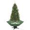 Kerstboom simulatie sneeuwval Fitz H190cm Groene LED ballen Goud en Rood