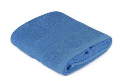 Sicco Handtuch mit drei gestickten Linien 50 x 90 cm 100 oton Denim Blau