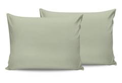 Set bestehend aus 2 Kissenbezügen Pulvinar 50 x 70 cm Baumwolle Lichengrün