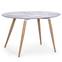 Sissi Ovaler Tisch im skandinavischen Stil Marmor Effekt