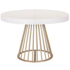 Table ronde extensible Soare Blanc