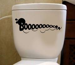 Pegatina WC Balneo Booom Vinilo Negro