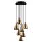 7-lamps hanglamp/plafondlamp Conix Metaal Antiek Goud