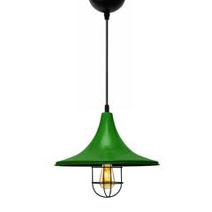 Lámpara de suspensión Ory 30D Metal Verde y Negro