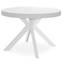 Myriade ausziehbarer runder Tisch Weiß