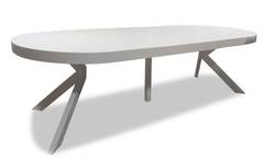 Table ronde extensible Myriade Blanc