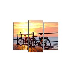 Pentaptychon Atos Bikes &amp; Railing bei Sunset Pattern