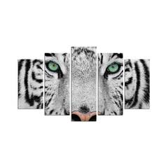 Pentaptych Bengaalse tijger Atos MDF Multicolour