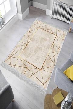 Bayard tapijt 180x280cm Beige fluweel en goud linnen