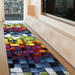 Tapis de couloir Acerot 80x250cm Tissu Multicolore