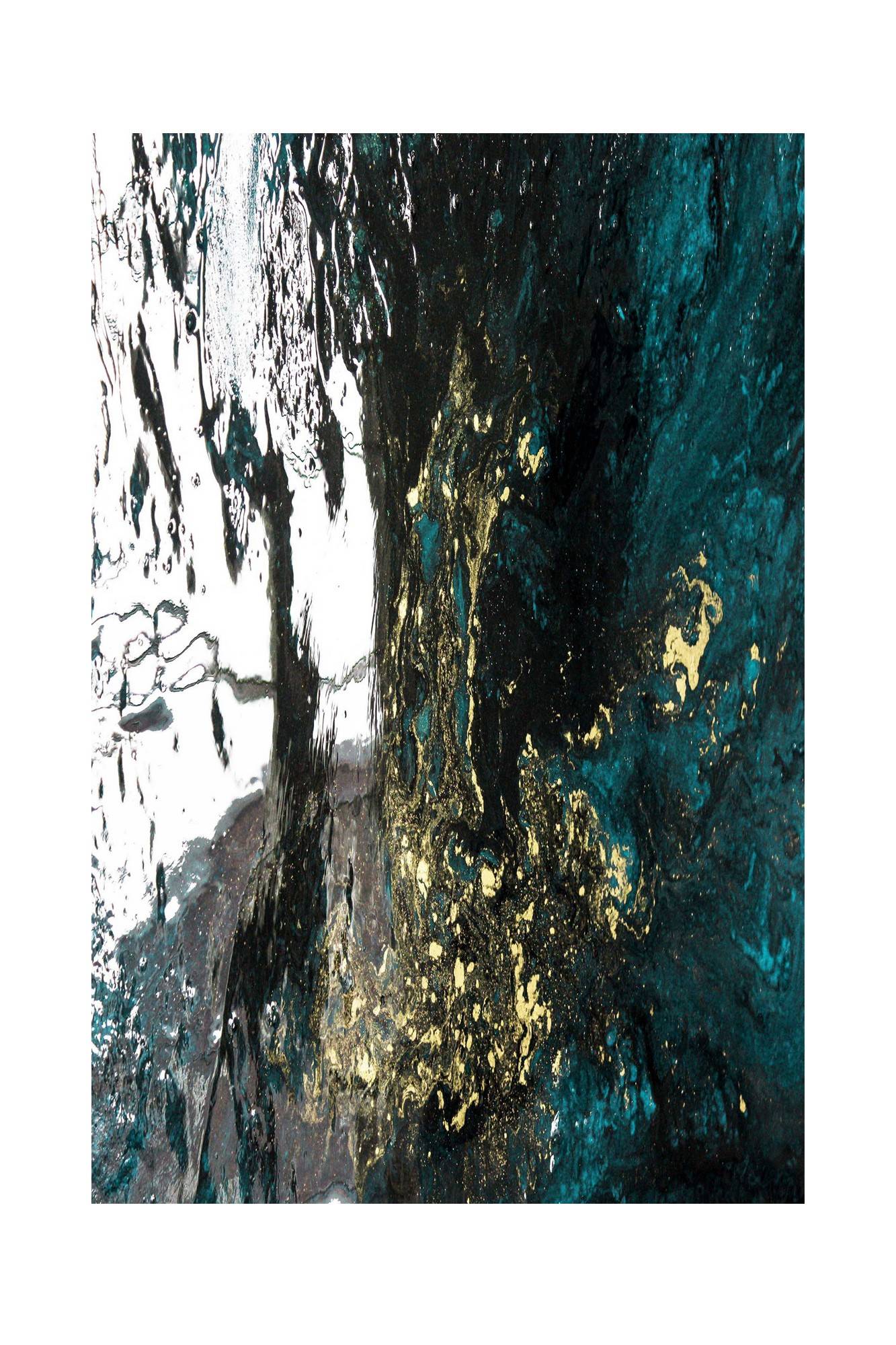 Tapis de couloir Flor 80x200cm Motif Abstrait Multicolore dessous feutre antidérapant