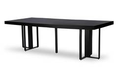 Table extensible Teresa Noir pieds Noir