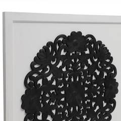 Hoofdeinde Venezia 160 cm wit en zwart hout